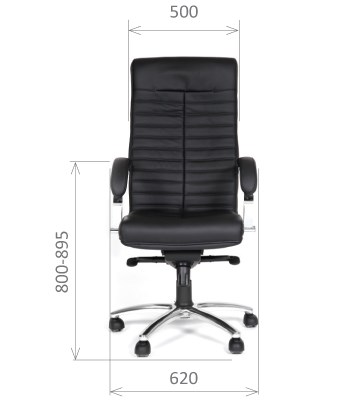 Компьютерное кресло CHAIRMAN 480 Экокожа премиум черная в Шахтах - изображение 1